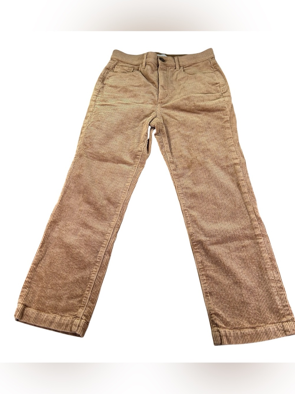 LOFT Petite Corduroy Pants Women’s 28 / 6P Camel High Rise Straight Leg Preppy